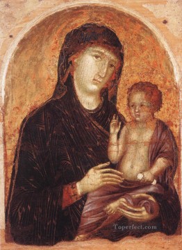  Siena Obras - Virgen con el Niño Escuela de Siena Duccio